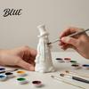 DIY White Ornament for Painting 3D Printed Smiling Snowman Statue Christmas Decor Minimalist Tall Holiday Store Display Props Tabletop Figurine Xmas