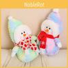 Charming Christmas Snowman Plush Toy With Vibrant Scarves For Seasonal Celebrations
