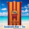 Beach Towel Custom Name Text, Quick Dry Large Towel For Beach HomeAS Roma