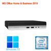 HP Mini PC 400G4 8th Generation Windows 11 Pro MS Office Home Business 2019 Wajun Bluetooth 8GB RAM 256GB SSD [Refurbished] / i3-8100T / / & / Wi-Fi /