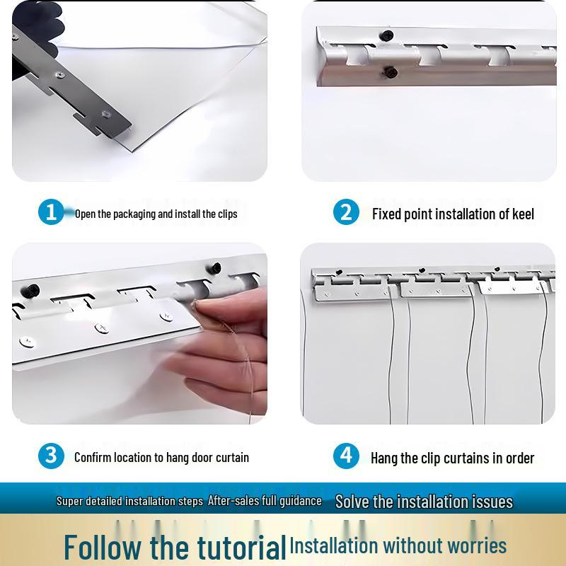PVC Transparent Door Curtain: Soft, Dustproof, Mosquito-Repellent, Windproof, Heat-Insulated Partition for Supermarkets.