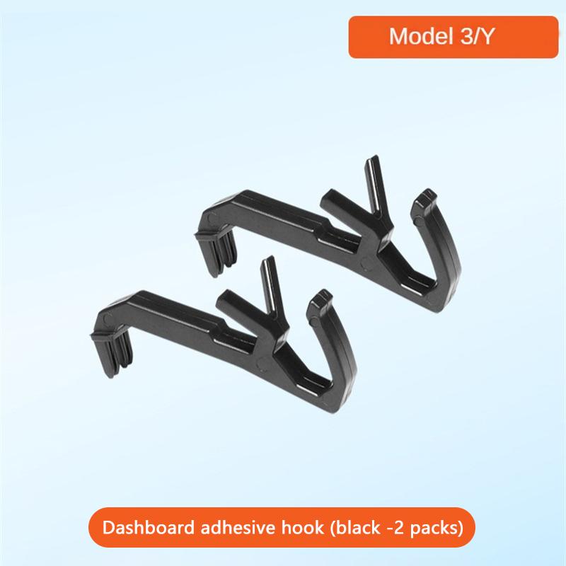 1/2 stücke Auto Hinten Stamm Haken Platz ABS Material Co-fahrer Handschuh Box Regenschirm Haken Für Tesla Model3/Y Auto Zubehör