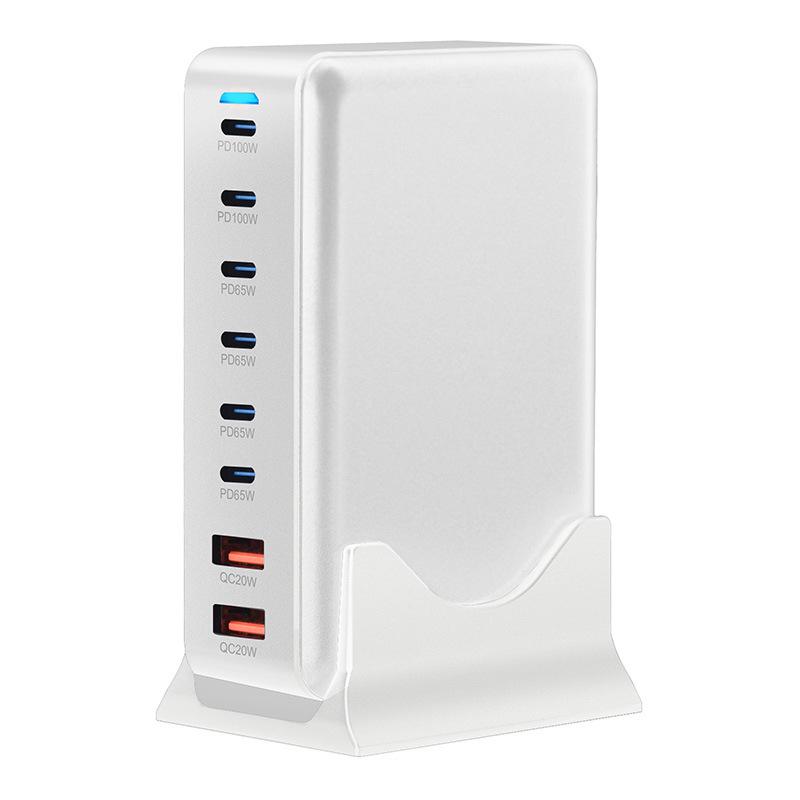 500W Gallium Nitride Multi-Port PD100W Fast Charger for Desktop and Phone