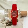 JYL Women's Watch Square Digital Student Casual Silicone Strap