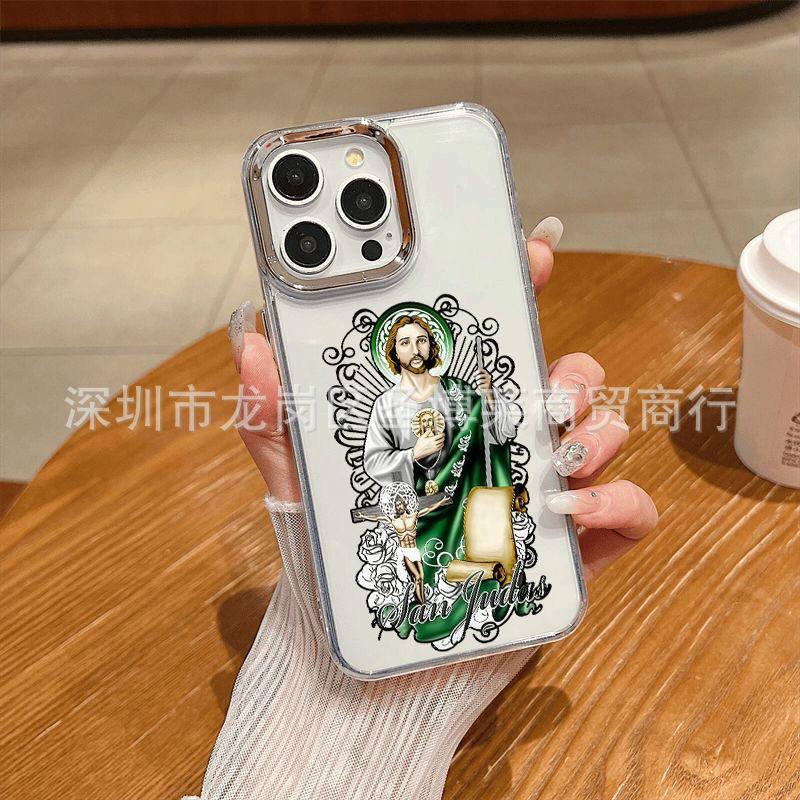 The new foreign trade model is suitable for iPhone15promax mobile phone case Apple 16 electroplated photo frame 14/13 protective case 17.