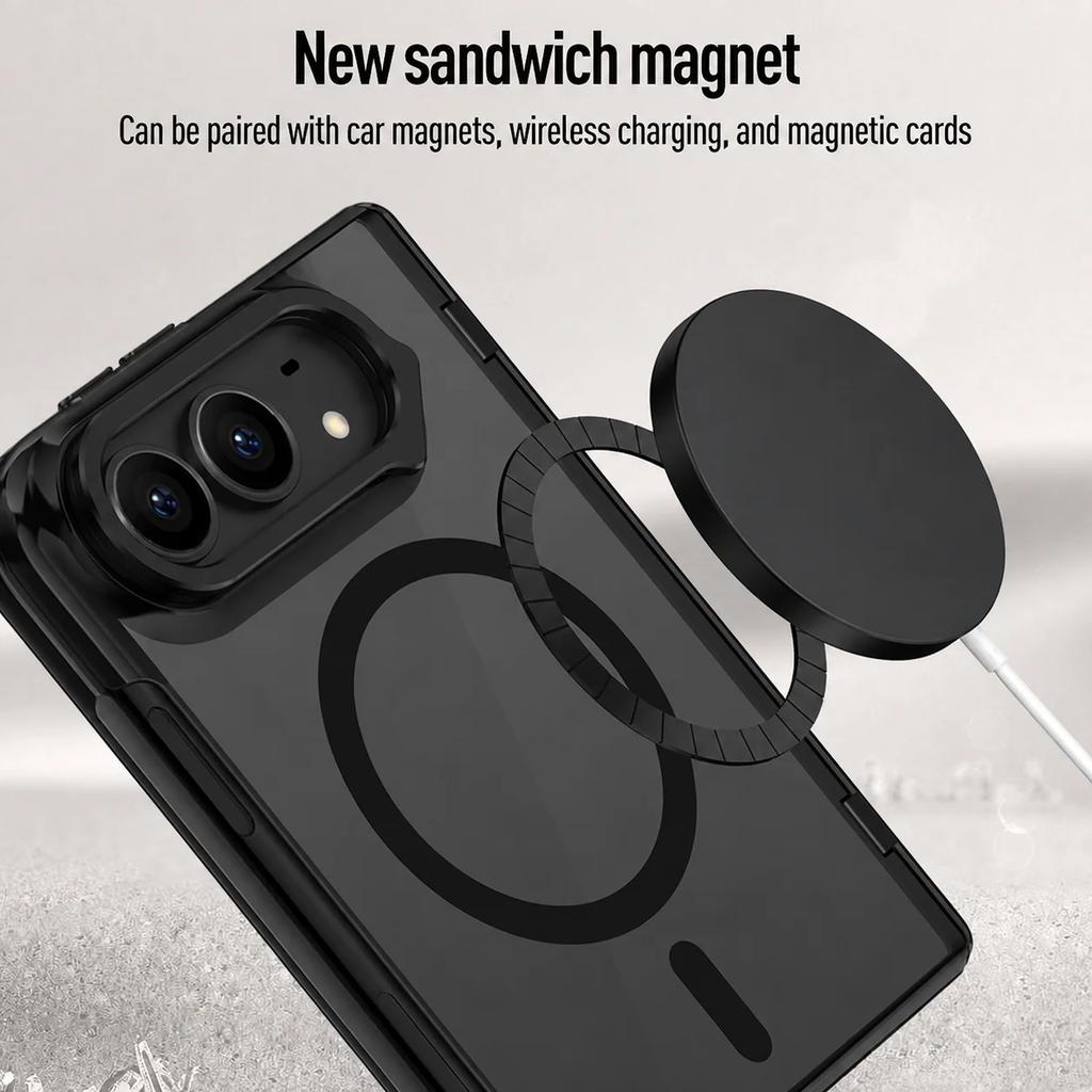 Full Coverage Glass Film Folding Cover for Iphone DUO Protection Cell Phone Case