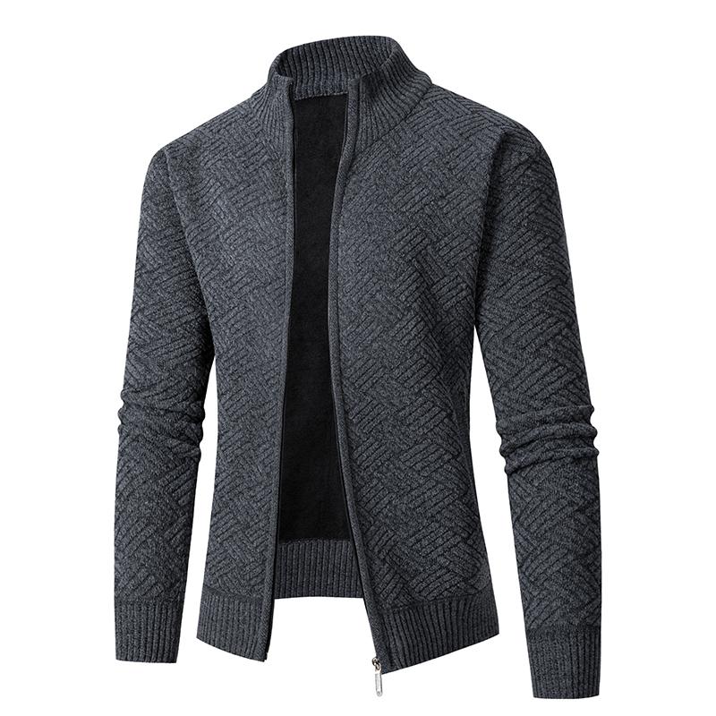 

Новый весенне-осенний вязаный свитер, мужской модный приталенный кардиган, мужские повседневные свитера, пальто, однобортный мужской кардиган XXXL темно серый