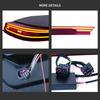 Compatible LED Flowing Turn Signal Taillight Assembly for 2014-2018 Porsche Panamera.