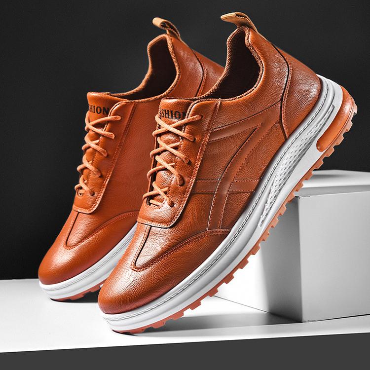 

Повседневная спортивная кожаная обувь, уличная удобная водонепроницаемая нескользящая износостойкая походная мужская обувь для вождения, мужские кроссовки 39 чёрный