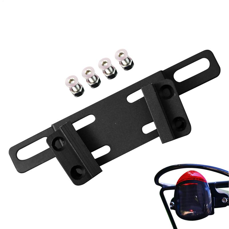 Bicycle Adjustable Width Taillight Mount Holder Cycling Tail Light Rack Mount Aluminum Alloy Mount Bracket for Bike Enthusiasts