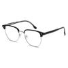 Fashionable Semi-Rimless Eyeglasses Frames With  Temples Short-Sight Eyewear Diopter 0 -0.5 -0.75 -1.0 To -6.0