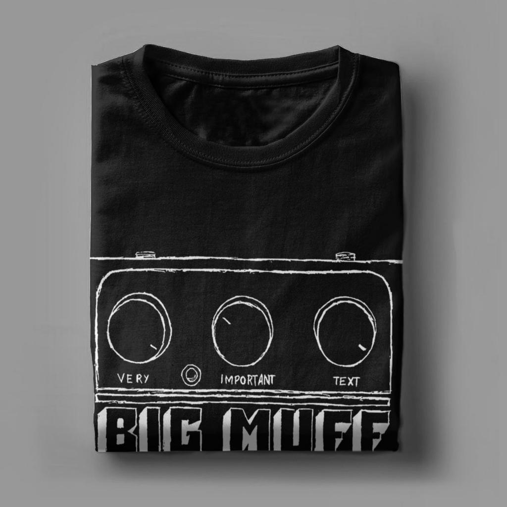 Men T-Shirt Big Muff Guitar Pedal Effect Shoegaze Vintage Cotton Tees Short Sleeve T Shirts O Neck Clothing Gift