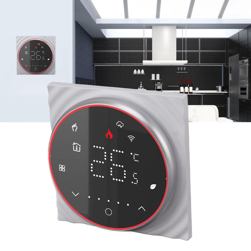 Smart Home Thermostat APP Voice Control Programmable High Accuracy Dry Contact Wall Hanging Furnace WiFi Thermostat for Boiler Heating AC 95V To 240V