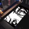Black and White Girl Eyes Design Mouse Pad Anime Large Office Carpet Desk Mats XXL Gamer Desk Accessories Computer Long Mousepad