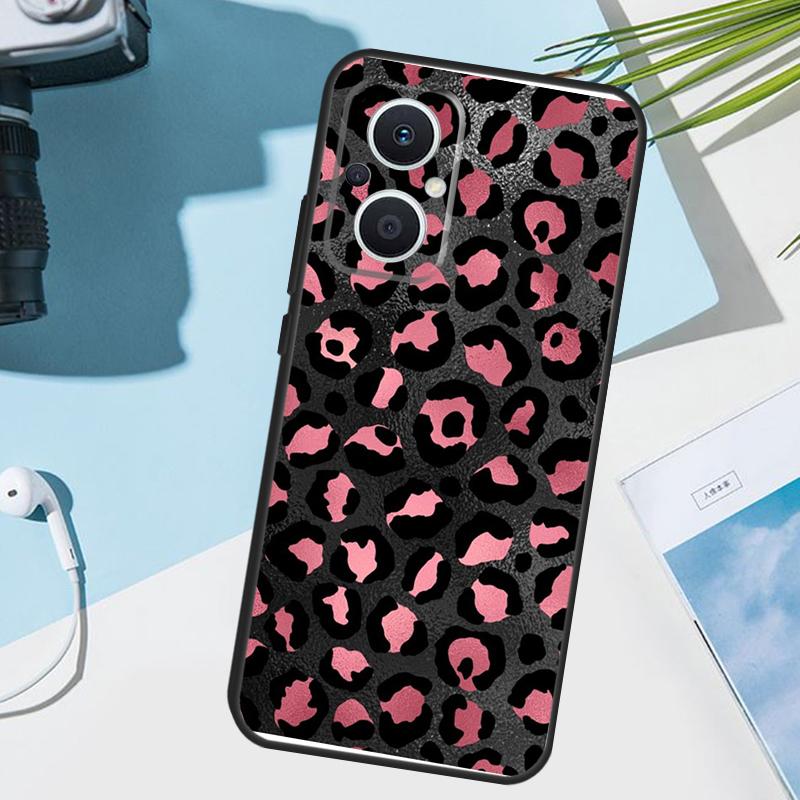 Leopard Print Cover For OPPO Reno 11 Pro 10 12 13 14 14F 13F 12F 11F 7 8 Lite OPPO Find X6 X5 X8 X9 Pro Case
