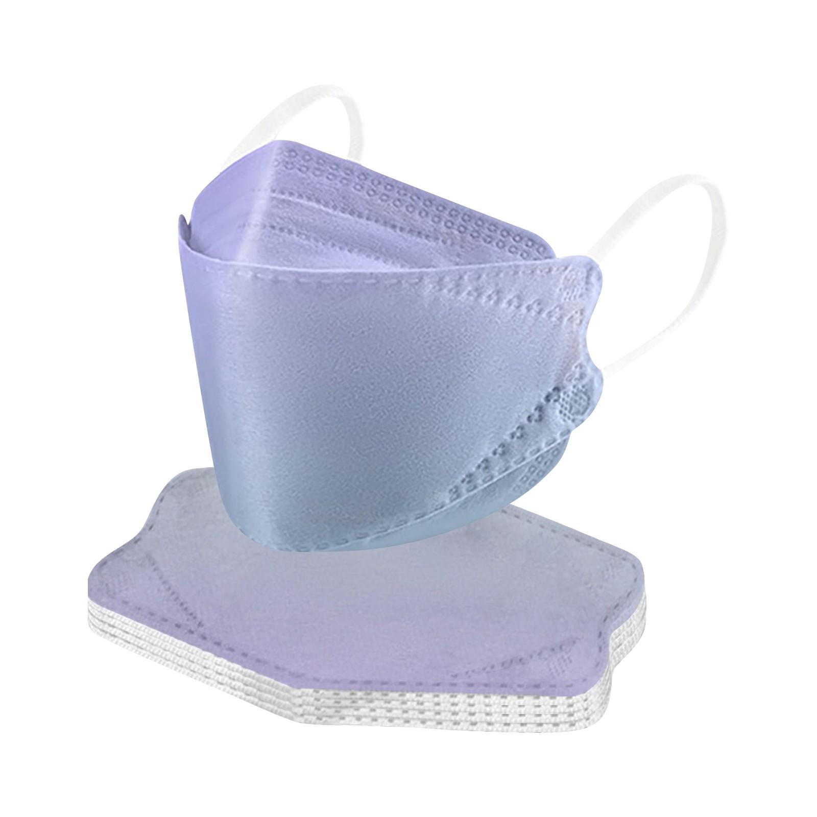 

10 шт., наружная маска для взрослых, предотвращающая попадание капель и дымки, нетканая маска для лица с рыбой One Size фиолетовый