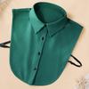 Women's Chiffon Half-Shirt Decorative Collar for Professional or Casual Wear