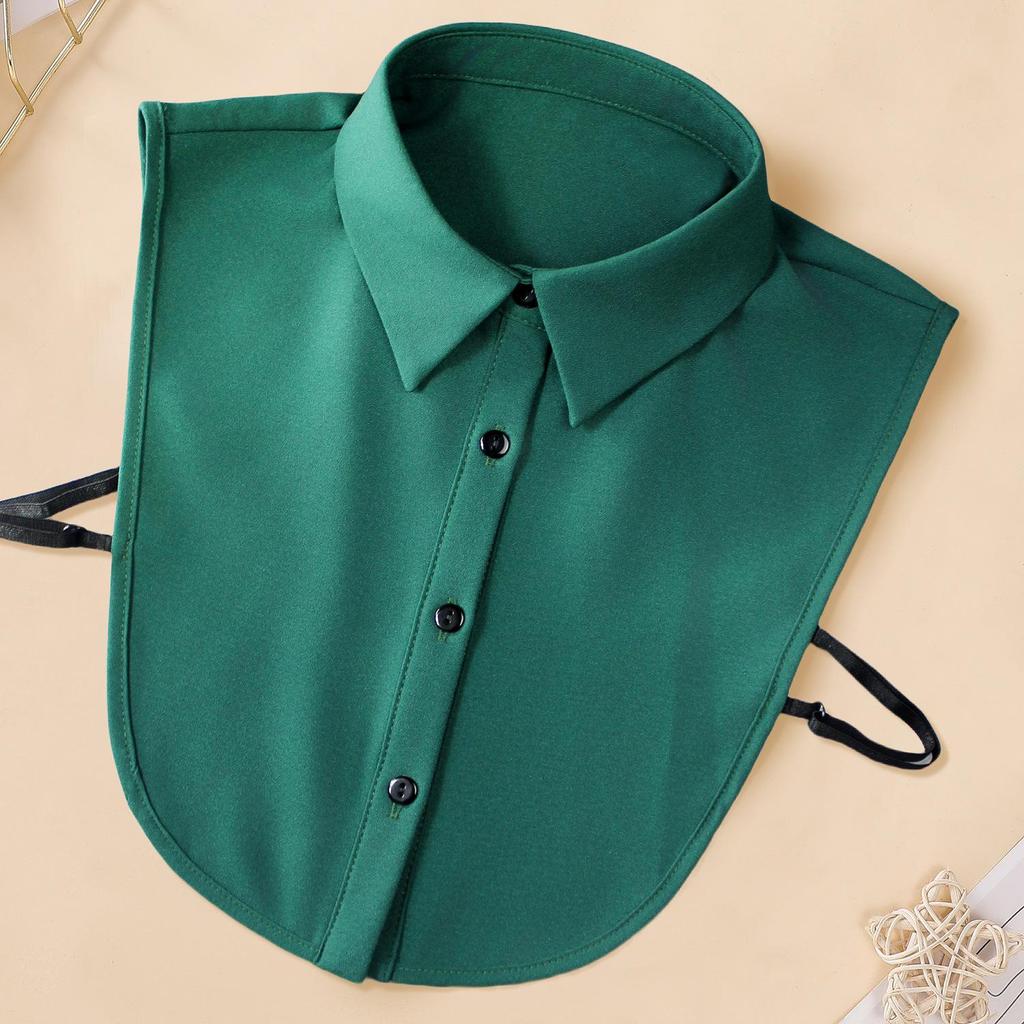 Women's Chiffon Half-Shirt Decorative Collar for Professional or Casual Wear