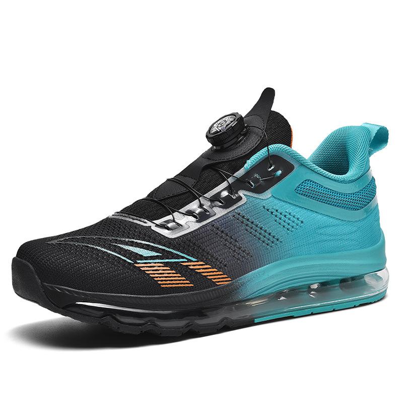 2024 Extra Large Size Full Palm Air Cushion Running Shoes Men's Rotating Buckle Men's Sports Shoes High Quality Running Shoes
