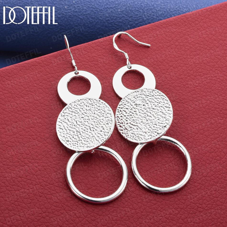 

Серьги-кольца из стерлингового серебра 925 пробы, модные, в подарок, ювелирные изделия 2.50*7.30cm