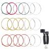 Acoustic Guitar Strings Colorful Folk Guitar String Replacement Part for Classical Folk Guitar Musical Instrument Part