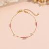 Macaron Color Beaded Bracelet Anklet with Baroque Pearl & Mermaid Tail Pendant - Enhances Your Look.