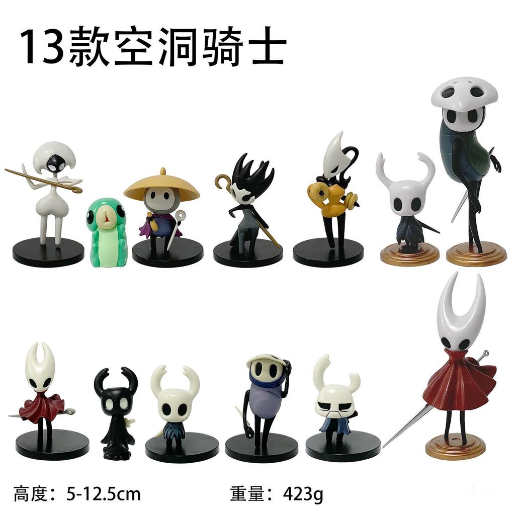 Set Hollow Knight Figure Silk Song Knight Hornet Grub Zote Quirrel Shade Cornifer Myla Figure Cute Anime Figurine Model Toy Gift