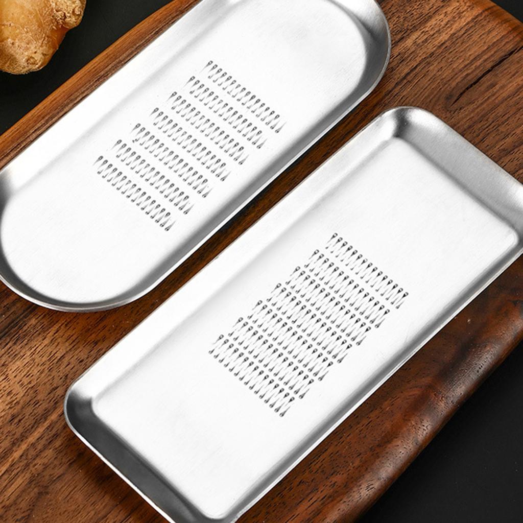 Garlic Slicer Ginger Wasabi Grater Crusher Stainless Steel Garlic Grinder Kitchen Fruit Root Vegetables Ginger Grinding Tool