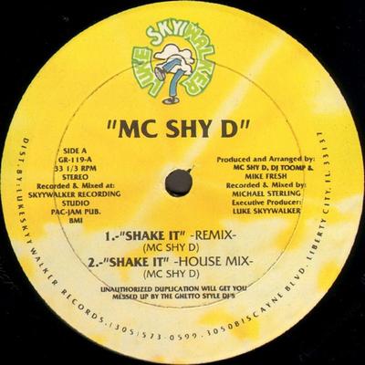 12inch Record MC SHY D Shake It 12 Remix GR119 Luke Skyywalker 1988 US Dance Electronica Used