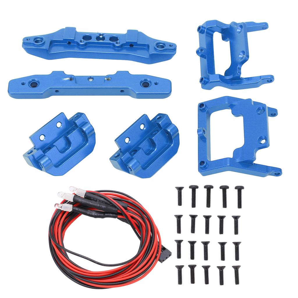 RC 1 18 Bumper Replacement Aluminum Alloy RC Front Rear Bumpers Plates Upgrade Parts for Traxxas Latrax Teton 1 18 Blue