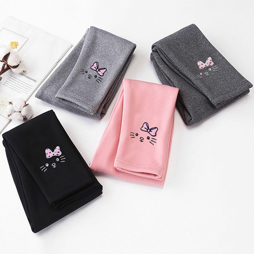 Fleece Plush Legging Trousers Thick Girls Lined Leggings Fashion Warm Trousers Pants  Girls Gift