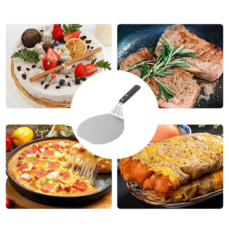 Metal Pizza Peel Pizza Spatula For Homemade Baking Pizza Spatula Stainless Steel Turning Peel Metal Pizza Paddle For Oven Baking