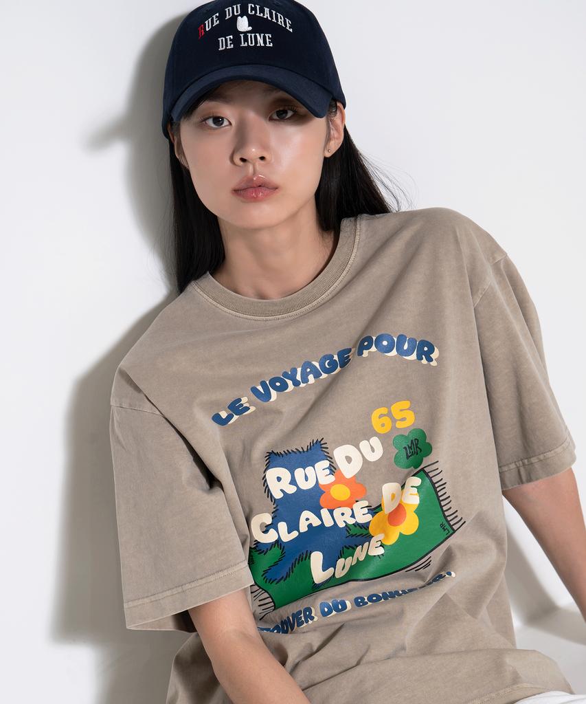 LMR Le Voyage Dyed Over T-Shirt Khaki