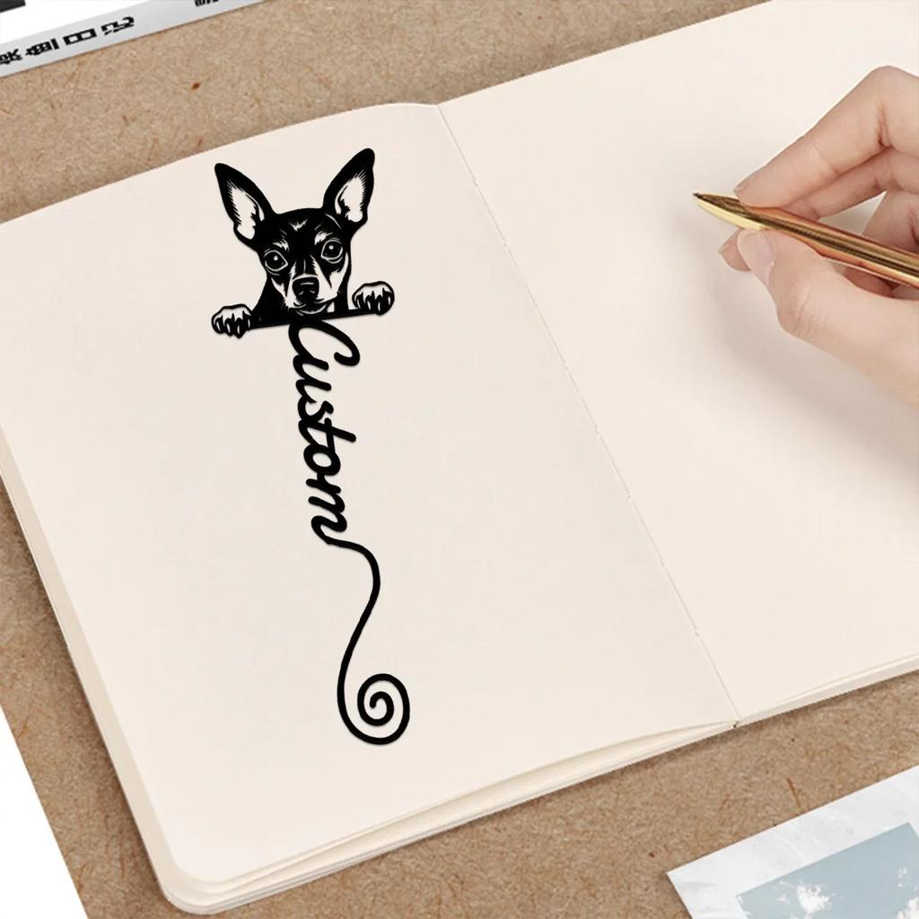 Miniature Pinscher Bookmark Metal Bookmark Gift for Dog Lovers Teacher Appreciation Back to School