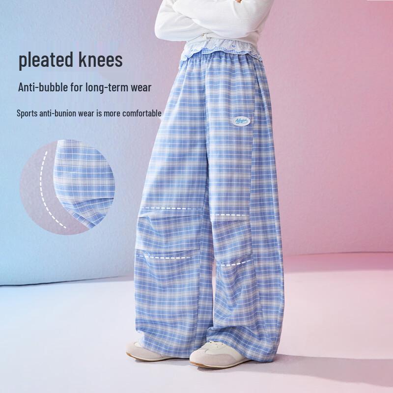 ASK JUNIOR Girls Plaid Casual Pants 170