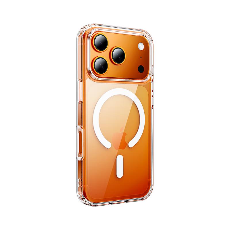 Magnetic Adsorption iPhone 17 Pro Case, Apple 17 Full Protection Cover Transparent Airbag, Wireless Charging Compatible