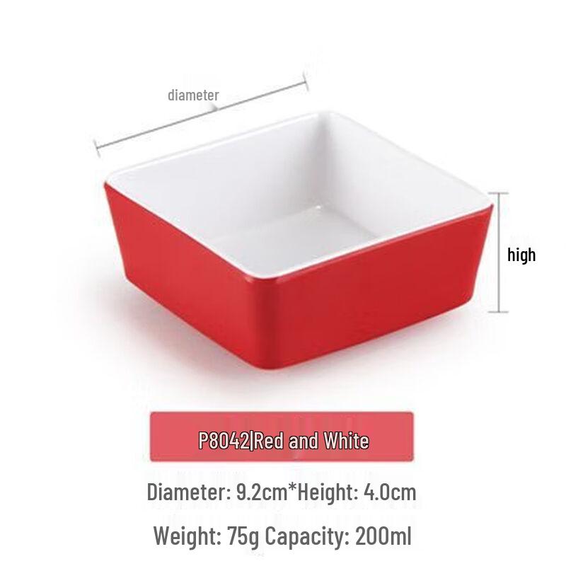 Melamine Square Snack Plate