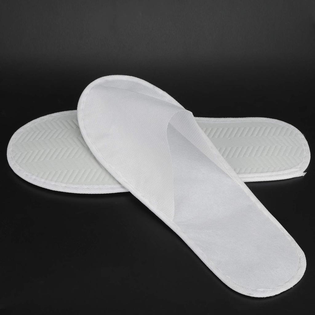 50 Par Jednorazowych Hotelowych Biznesowych i Odpowiednich do Domu i Biznesu Kapci Unisex, Kapcie, Antypoślizgowe, Antybakteryjne, Odporne na Zapachy,