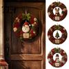 Beruhigende Bastelaktivitäten zum Anfassen 3D Stoffkranz Poke Art Set für Erwachsene, Einzigartiges Weihnachts-Erinnerungsgeschenk-Set, Weihnachtsmann-Schneemann-Design