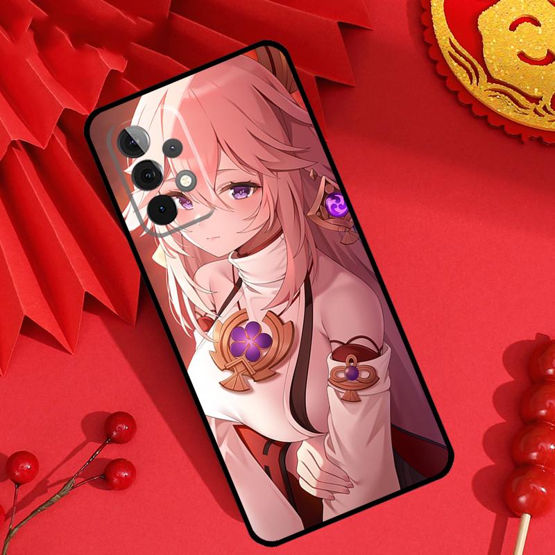 Genshin Impact Yae MIko Case For Samsung Galaxy M13 M14 M12 M11 M15 M06 M16 M36 M56 M31 M53 M32 M52 M35 M55 M34 M54