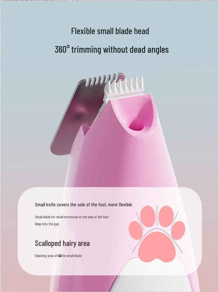 Electric Pet Paw and Hair Trimmer for Cats and Dogs