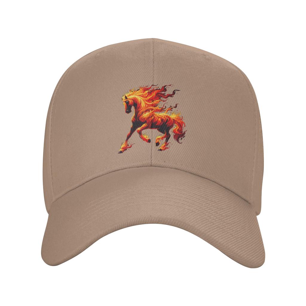 Fire Horse Animal Horse Sun Baseball Cap Summer Men Adult  Print Trucker Hat High Quality Casual Tennis Skate Baseball Caps