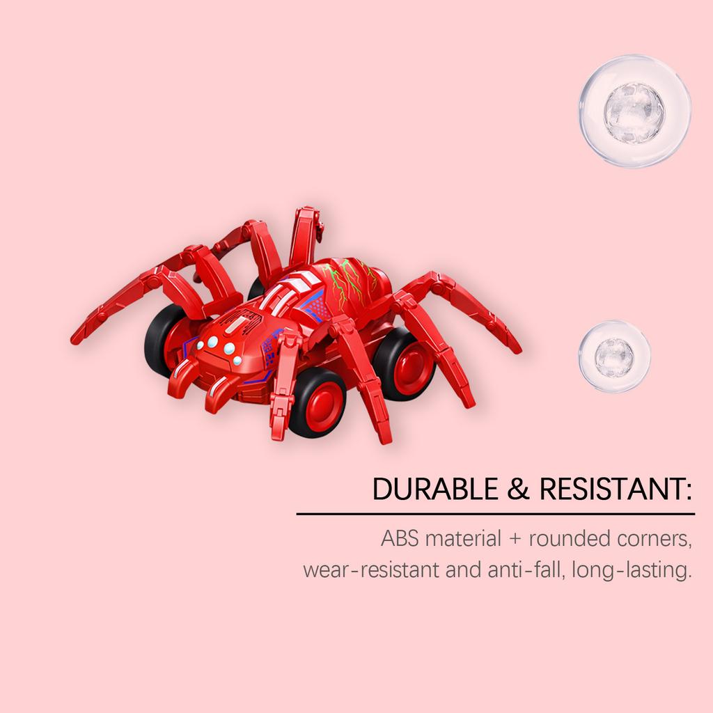 Christmas Spider Inertia Toy Car Pull Back No Battery Portable Interactive Play Toy For Kids