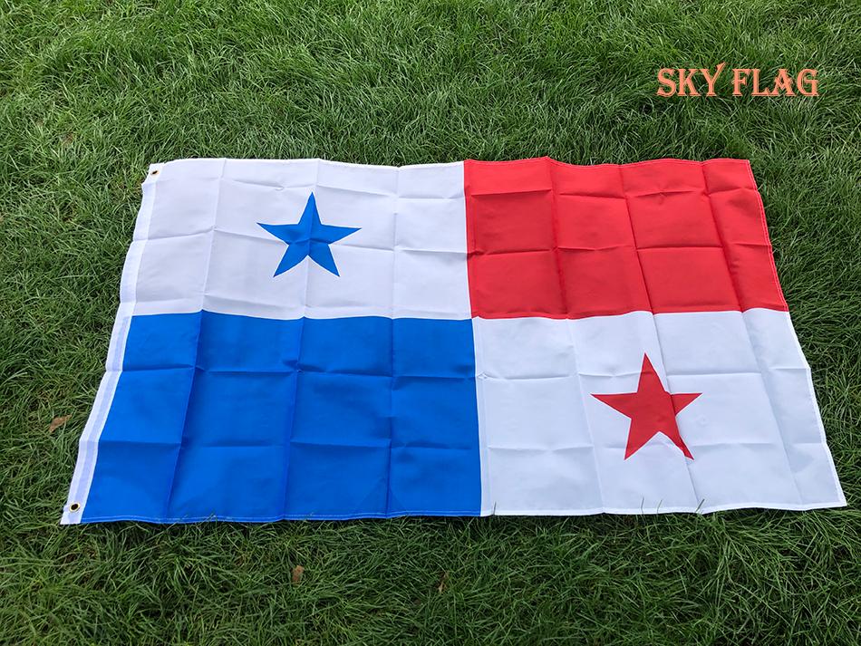 SKY FLAG Panama Flag 90x150cm Hanging Polyester Pan Pa Panama Flag Flying for Soccer