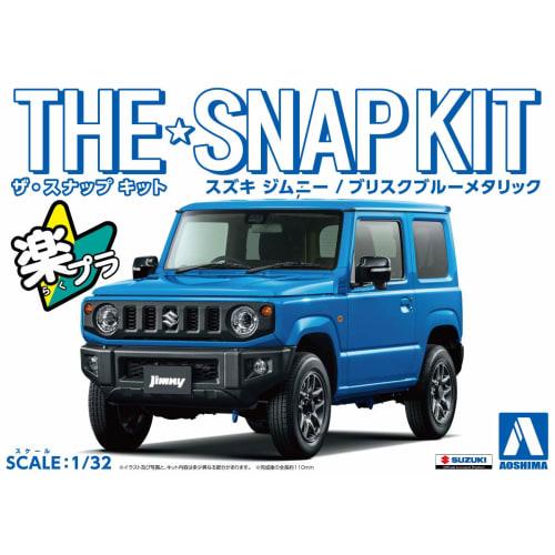 Aoshima Bunka Kyozai (AOSHIMA) 1/32 The Snap Kit Series Suzuki Jimny Brisk Blue Metallic Pre-Colored Plastic Model Kit 08-C