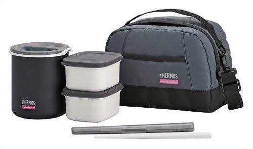 Thermos Insulated Lunch Box, Approx. 1 Go (1 Cup), Gray, DBQ-500 GY