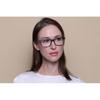 Full Rim Square Frosted Matte Blue Smartbuy Collection Polly Cp162g Fashion Unisex Eyeglasses