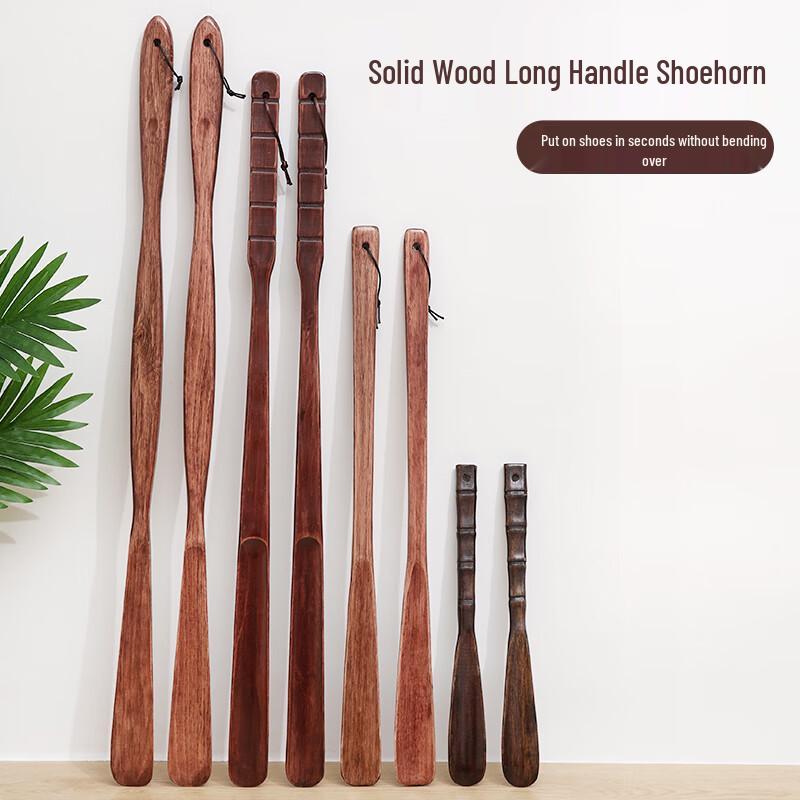 Solid Wood Long Handle Shoehorn