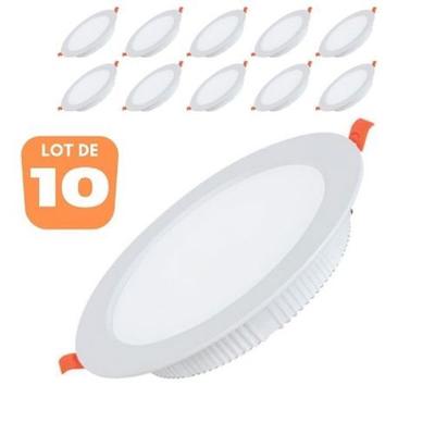 Set of 10 ALEXA SMD LED Round White Spots 30W 4200K