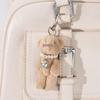 Korean Cartoon Bear & Heart Faux Pearl Keychain & Earphone Charm